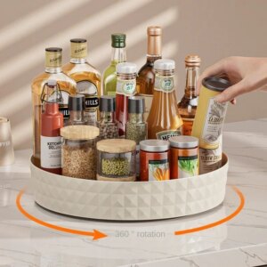 360° Rotating Seasoning Storage Rack Tray 1