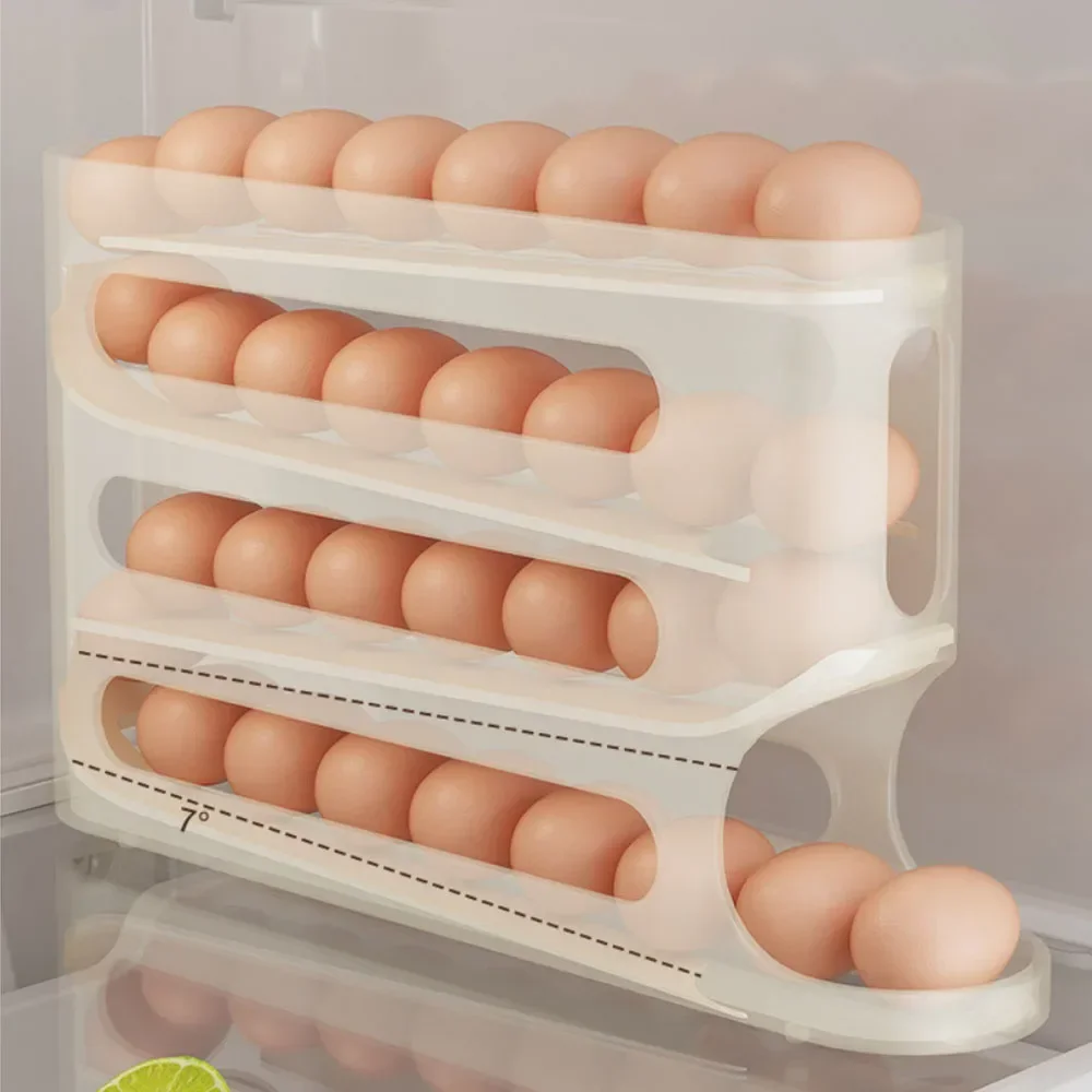 4-Layer Rolling Egg Dispenser Rack 2
