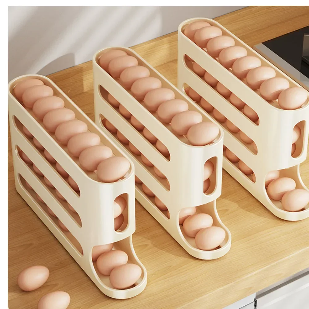4-Layer Rolling Egg Dispenser Rack 3