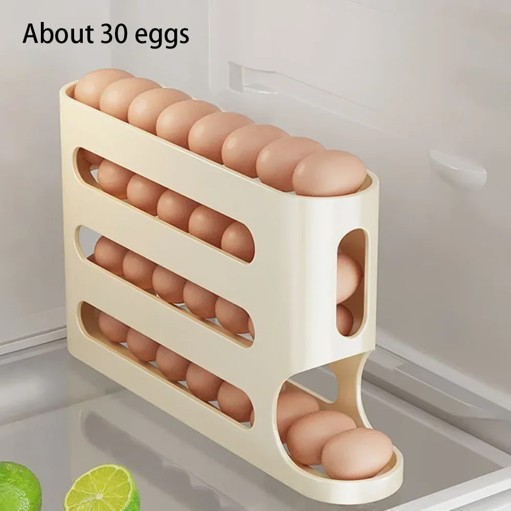 4-Layer Rolling Egg Dispenser Rack 7