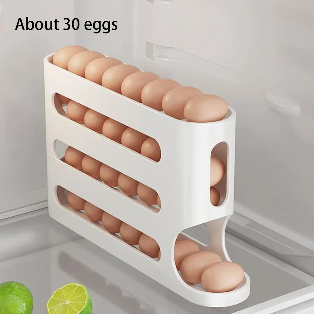 4-Layer Rolling Egg Dispenser Rack 8
