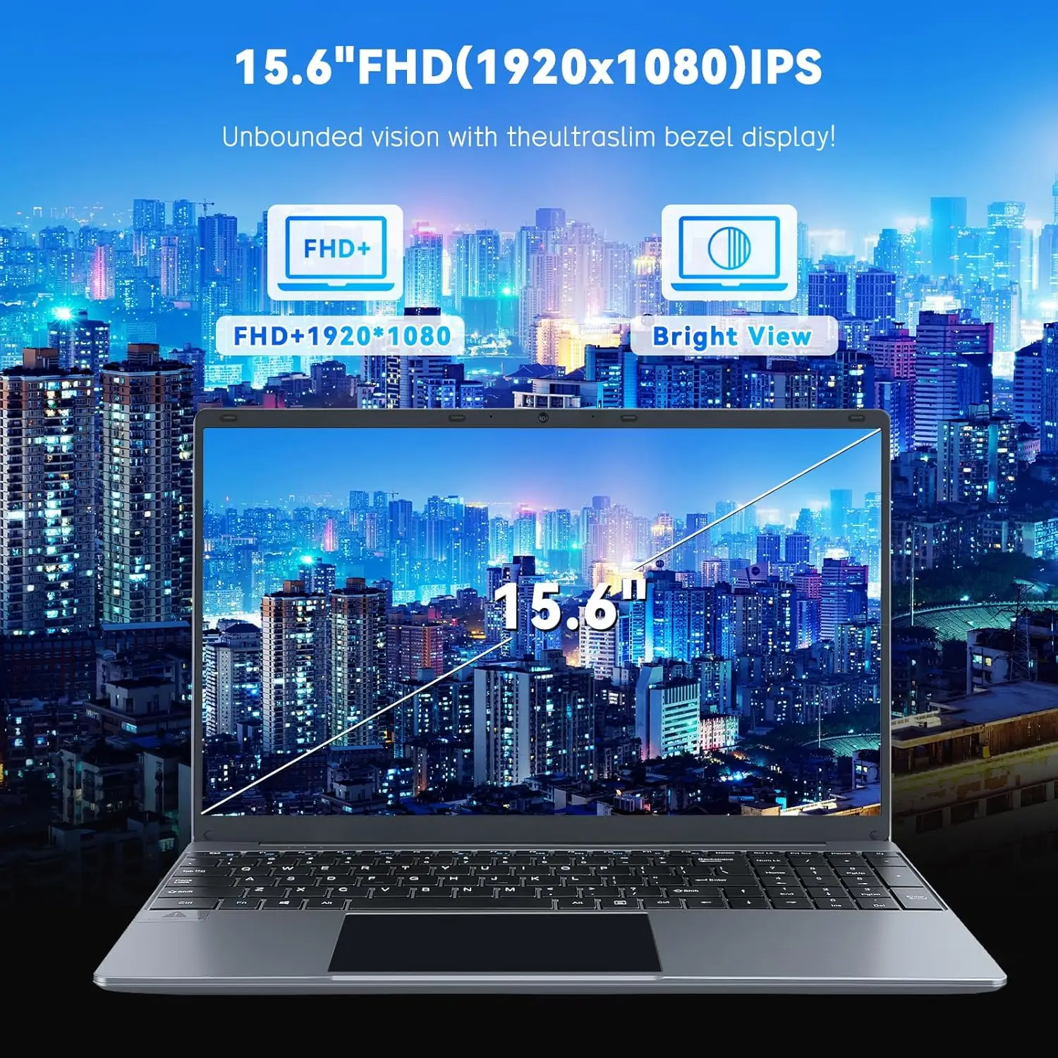 15.6 Inch Laptop Windows 11 Notebook 16G RAM Computer 4