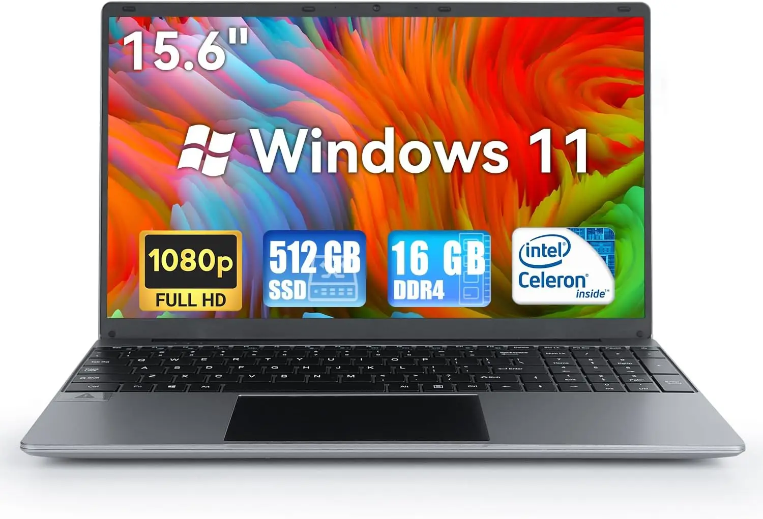 15.6 Inch Laptop Windows 11 Notebook 16G RAM Computer 1