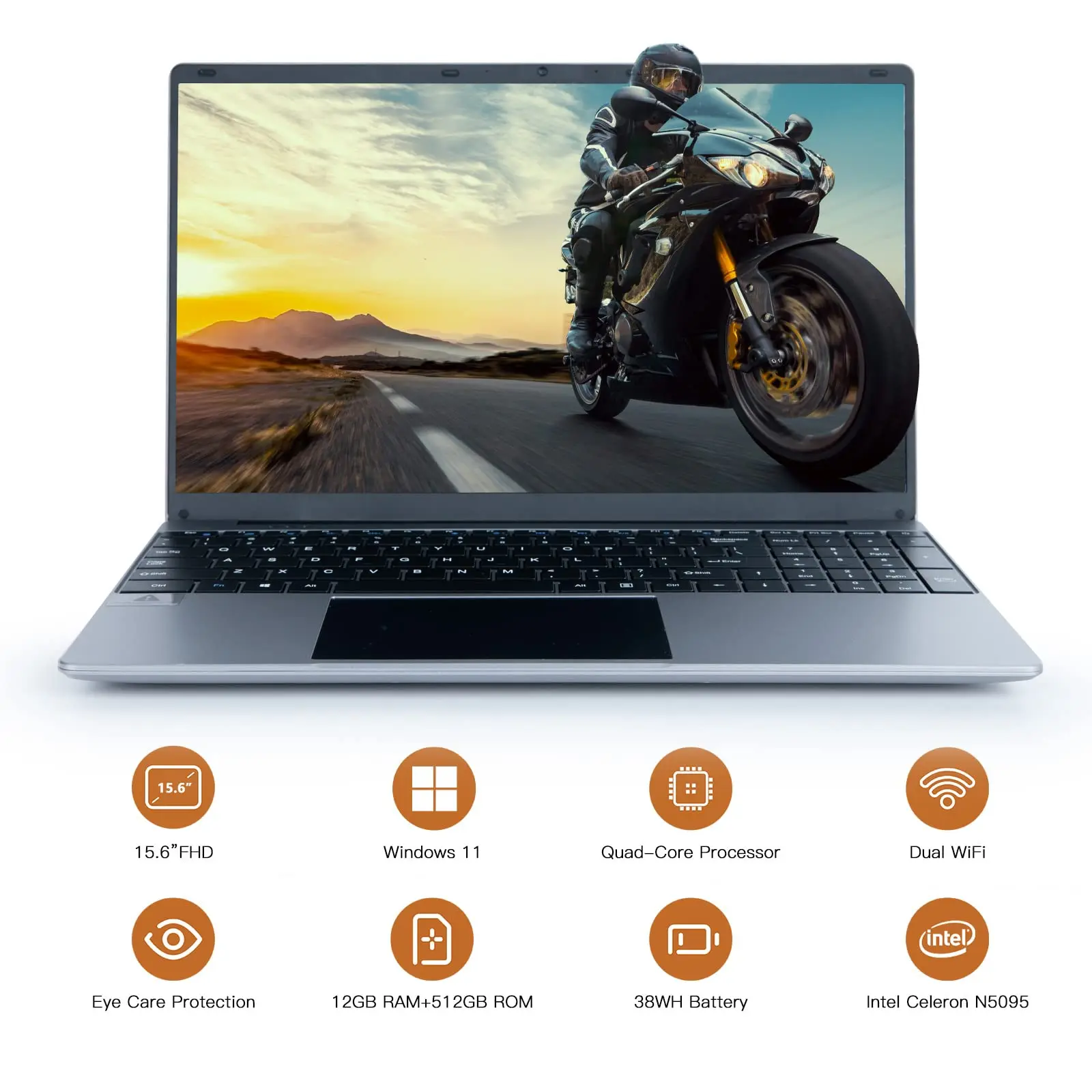 Bestski 15.6 Inch Laptop Intel N5095 Processor 12GB RAM 512Ger Notebook 2