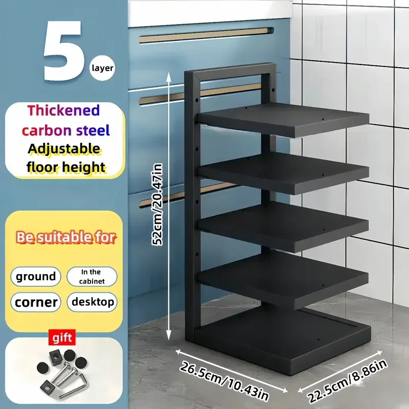 Adjustable Pot Rack Organizer 10