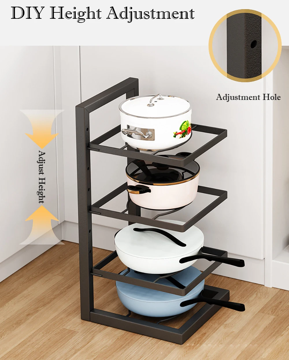 Adjustable Pot Rack Organizer 4