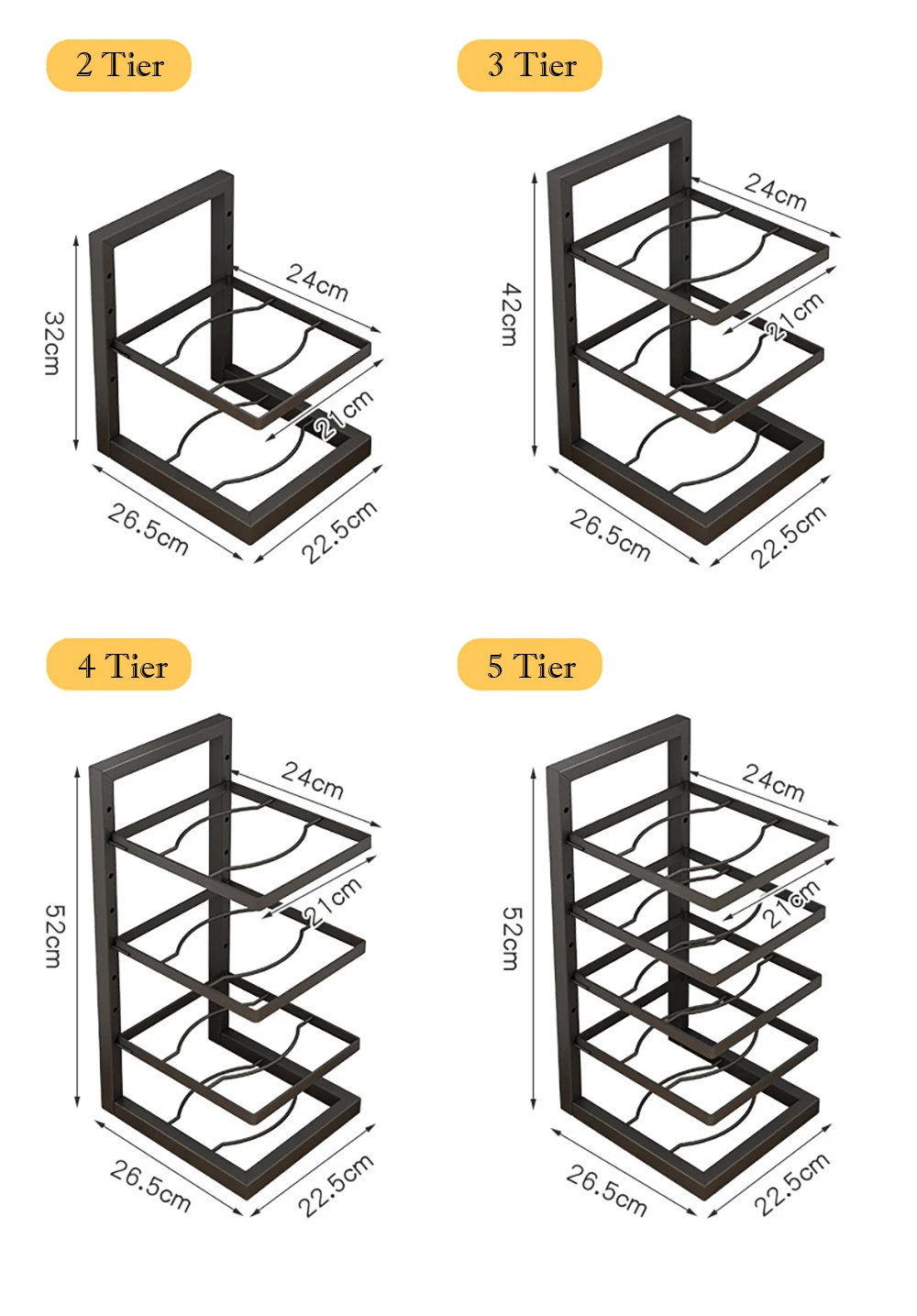 Adjustable Pot Rack Organizer 6