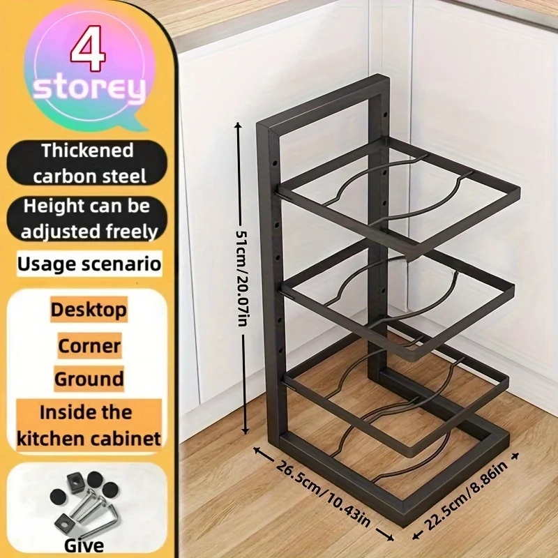 Adjustable Pot Rack Organizer 7