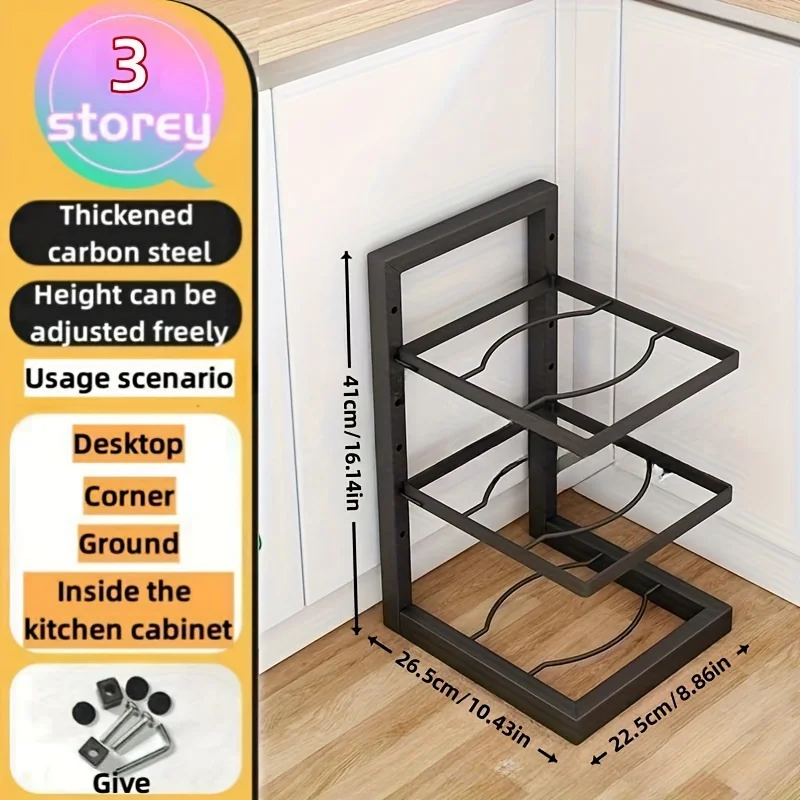 Adjustable Pot Rack Organizer 13