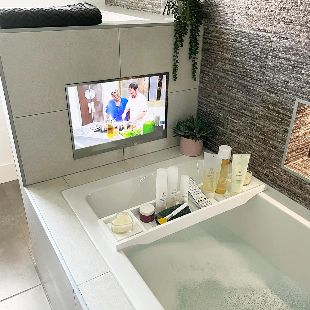 Souria 22 inches Touchscreen Android Smart Mirror LED Television for Bathroom SPA FHD DTV Tuner DVB ATSC Kitchen 3