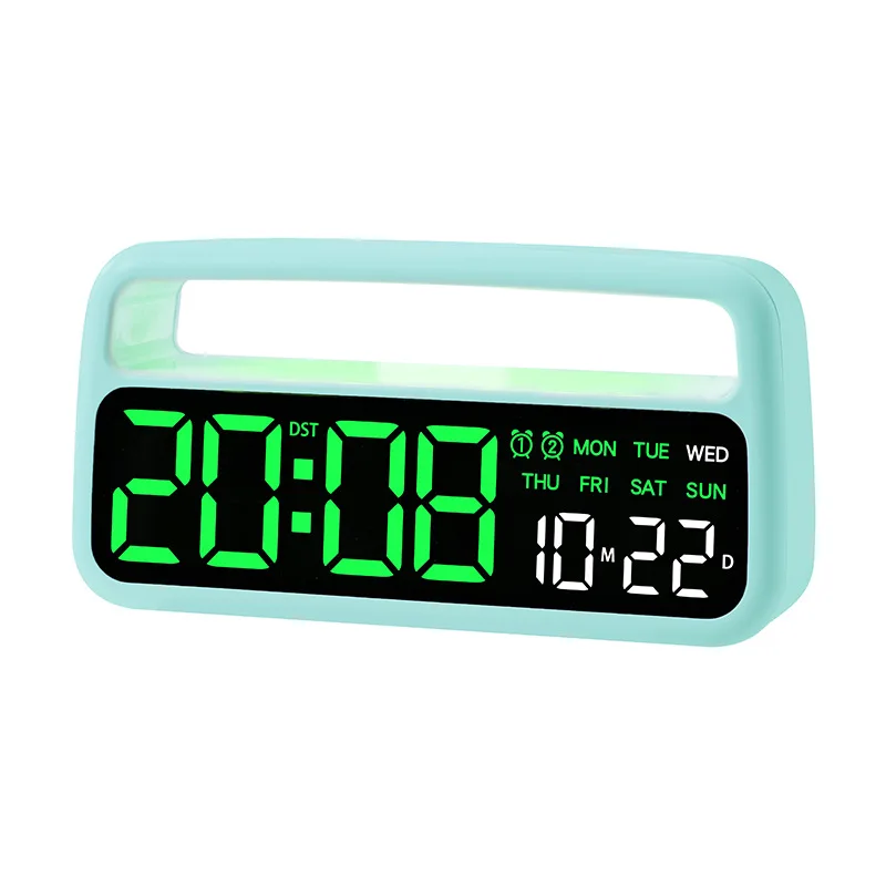 Digital LED Ambient Light Alarm Clock with Dual Alarms 12