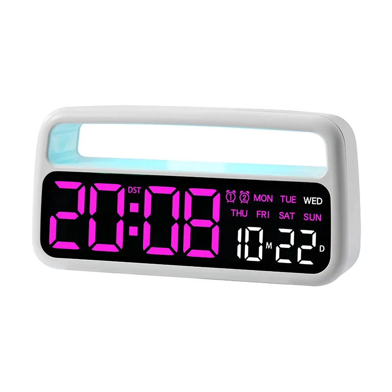 Digital LED Ambient Light Alarm Clock with Dual Alarms 8