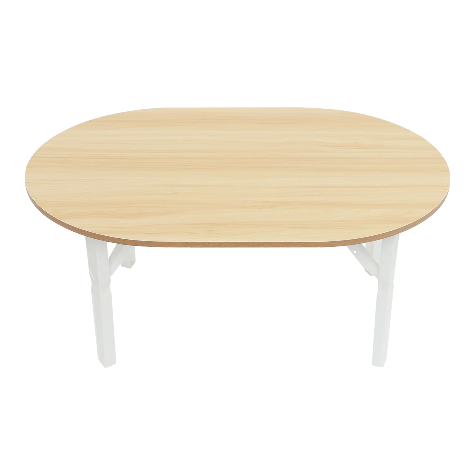 Foldable Coffee Table Modern Oval Side Table for Living Room, Bedroom & Office No Assembly Needed 7