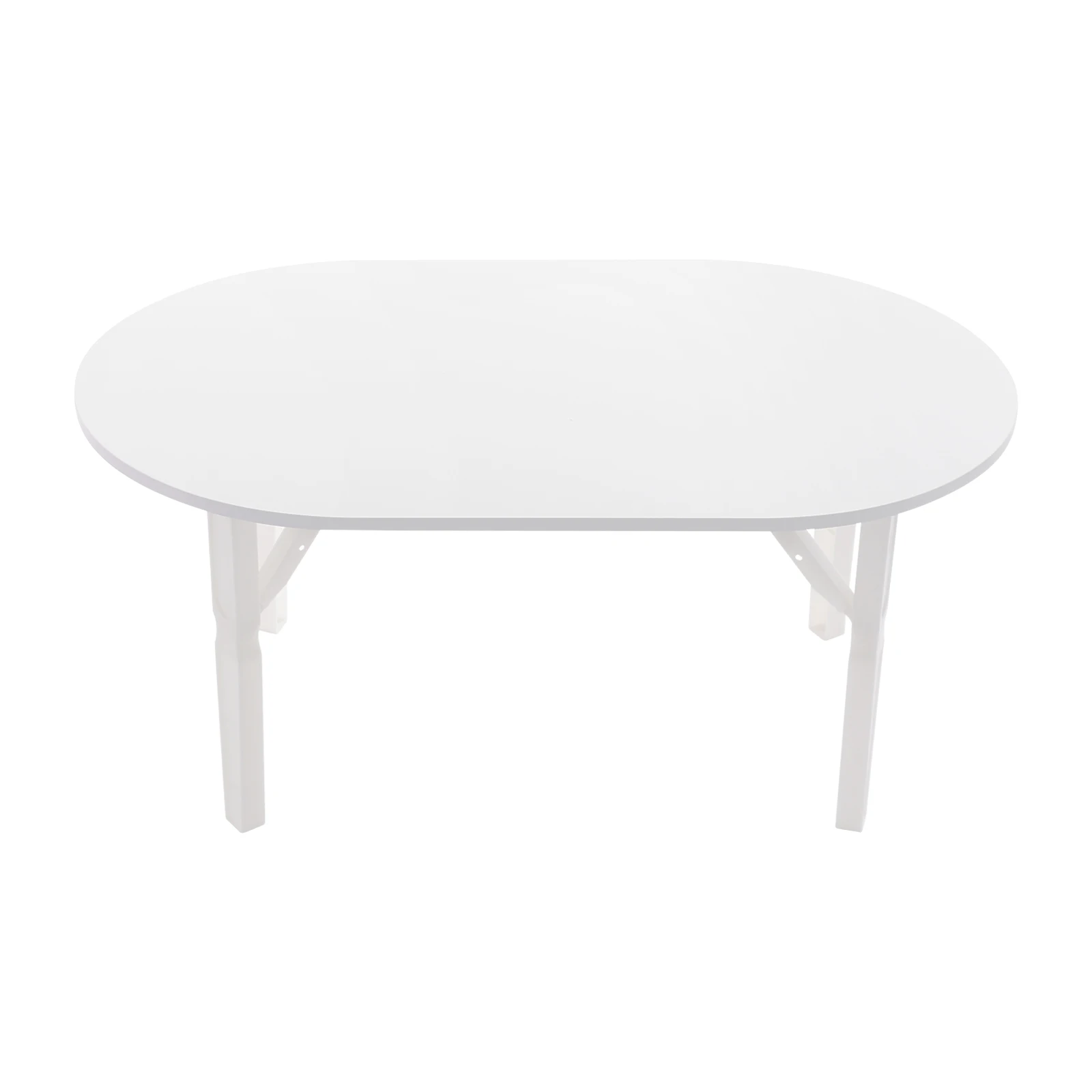 Foldable Coffee Table Modern Oval Side Table for Living Room, Bedroom & Office No Assembly Needed 8