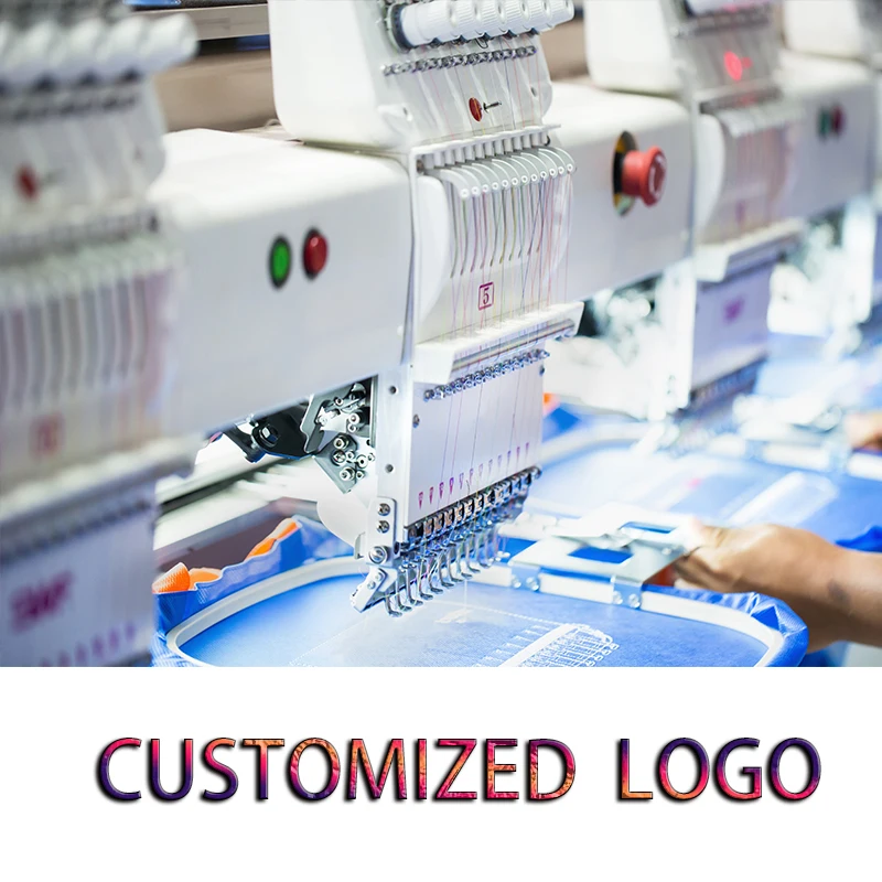 10pcs Customized Embroidery Logo Towel Navy Blue Soft Salon Towels 2