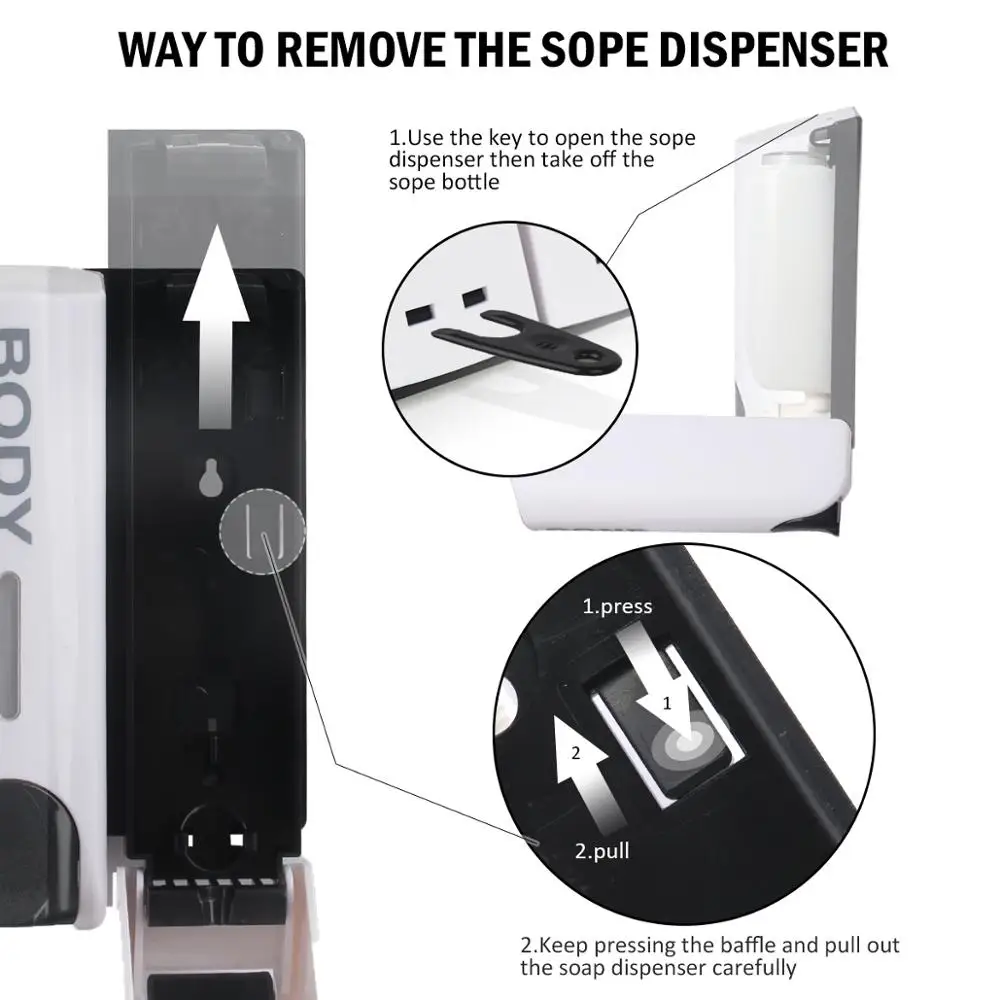 Single/Double/Triple 350ml Soap Dispense 2