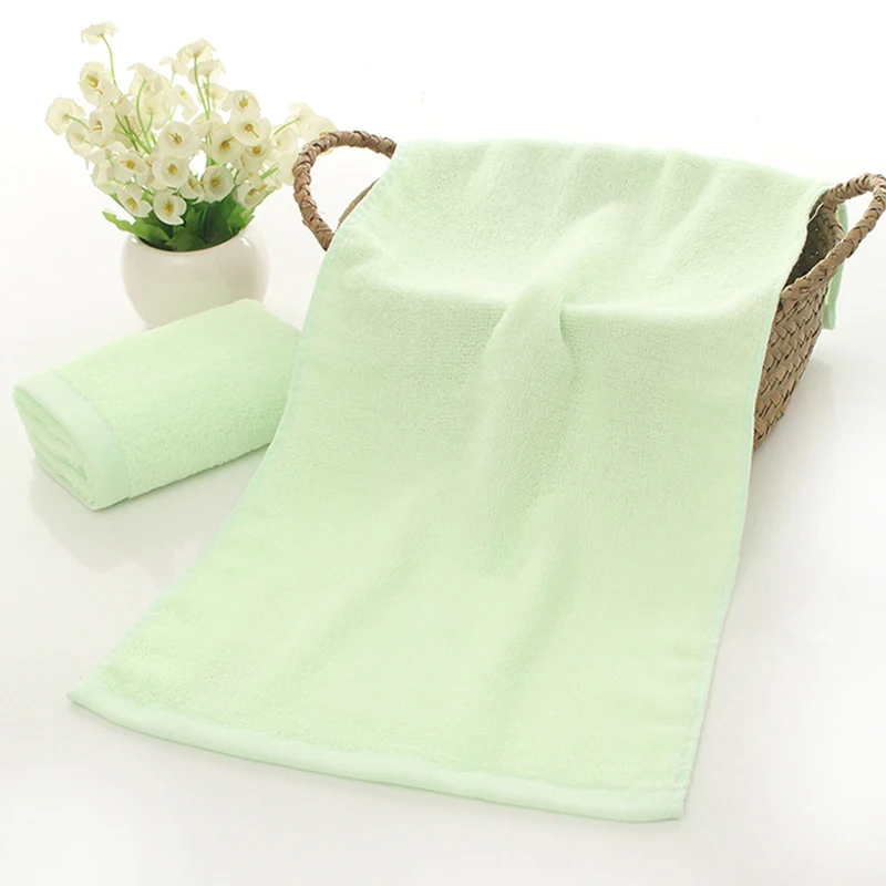 10 Pcs/Set Bamboo Fiber Face Towel 25x50cm Soft Children Hand Towel for Home Kitchen Bathroom 7