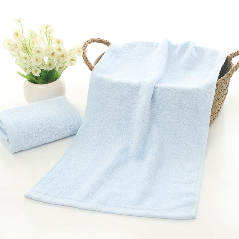 10 Pcs/Set Bamboo Fiber Face Towel 25x50cm Soft Children Hand Towel for Home Kitchen Bathroom 10