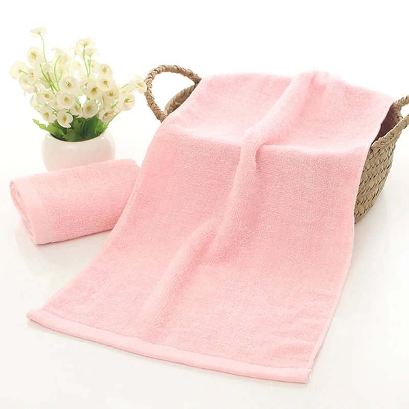 10 Pcs/Set Bamboo Fiber Face Towel 25x50cm Soft Children Hand Towel for Home Kitchen Bathroom 8