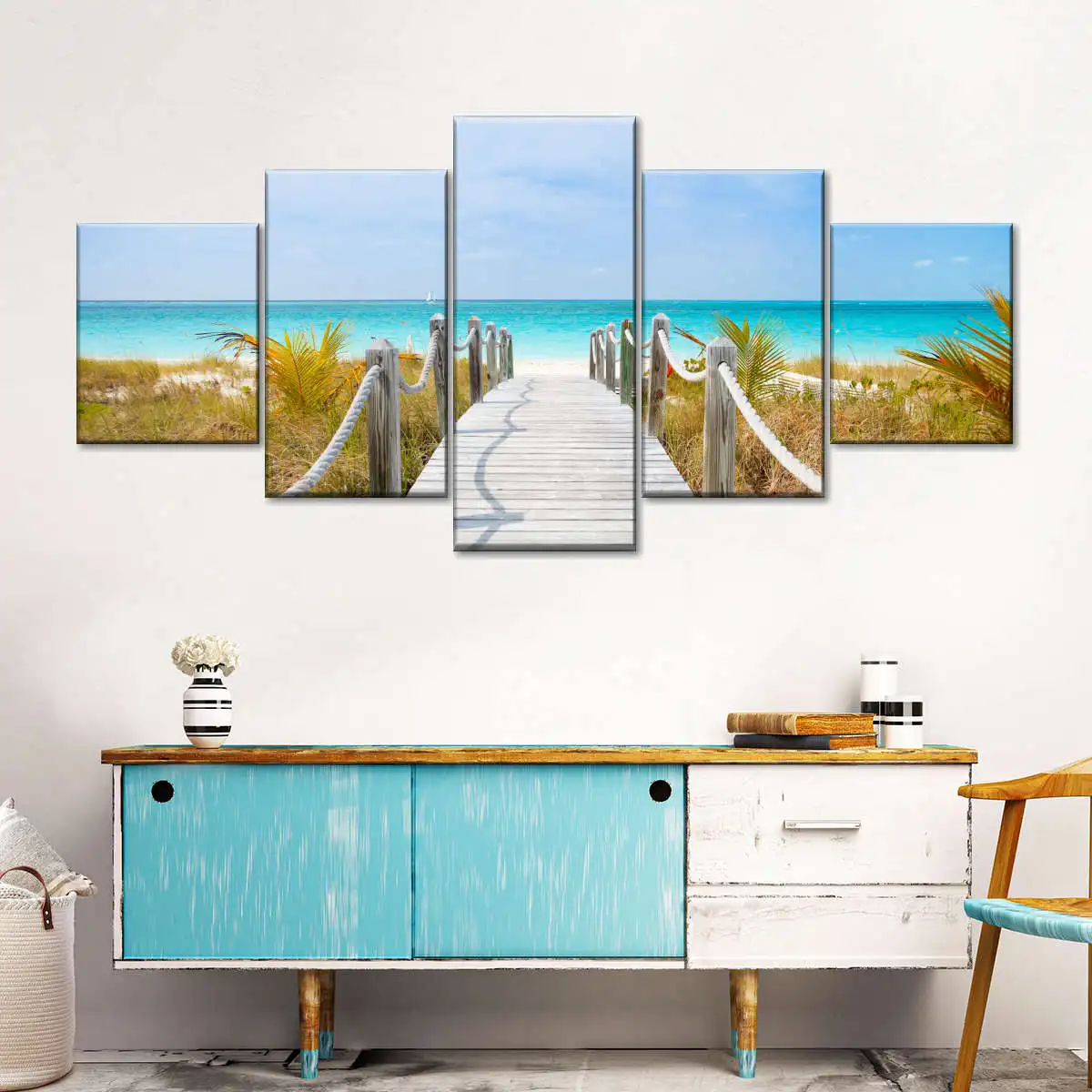 Landscape Canvas Posters Home Decor 5 Pieces Natural Lake Paintings Wall Art Scenery Pictures Modular Living Room Decor Unframed 23