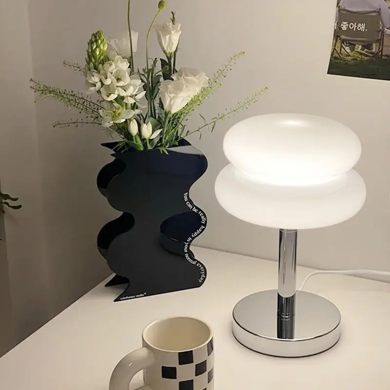Macaron Glass Table Lamp with Tricolor Dimming 3