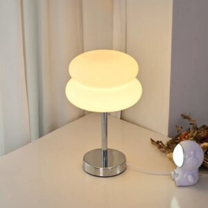 Macaron Glass Table Lamp with Tricolor Dimming 2