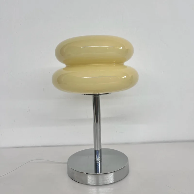 Macaron Glass Table Lamp with Tricolor Dimming 8
