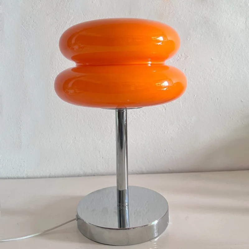 Macaron Glass Table Lamp with Tricolor Dimming 9