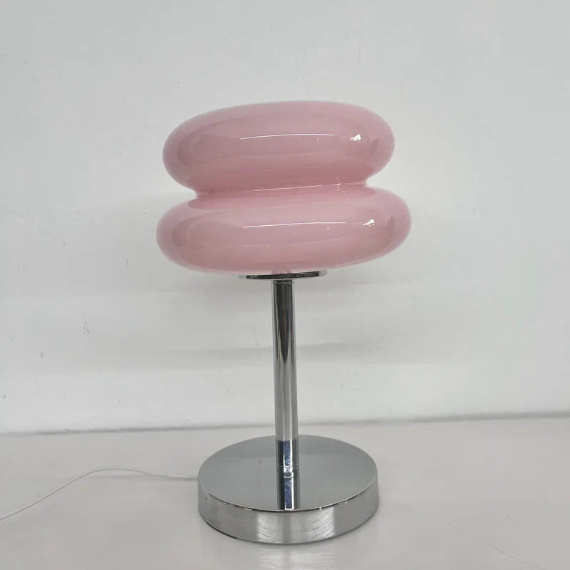 Macaron Glass Table Lamp with Tricolor Dimming 10
