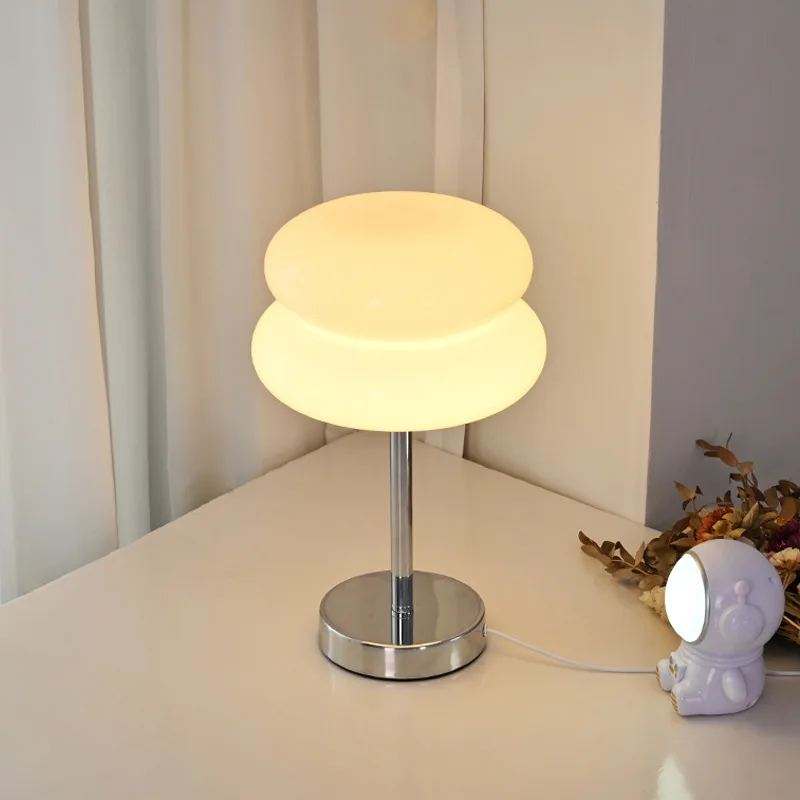 Macaron Glass Table Lamp with Tricolor Dimming 2