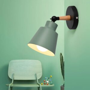 Nordic Solid Wood LED Wall Lamp 6