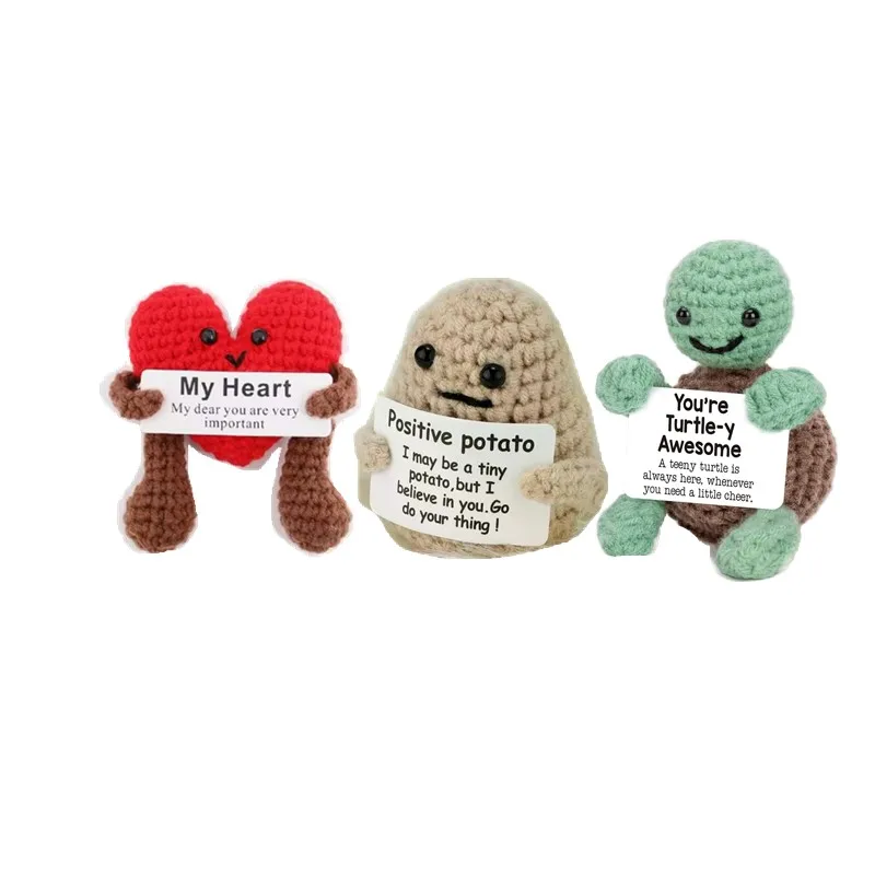 New Positive Energy Potato Hug Pocket Mini Handmade 7