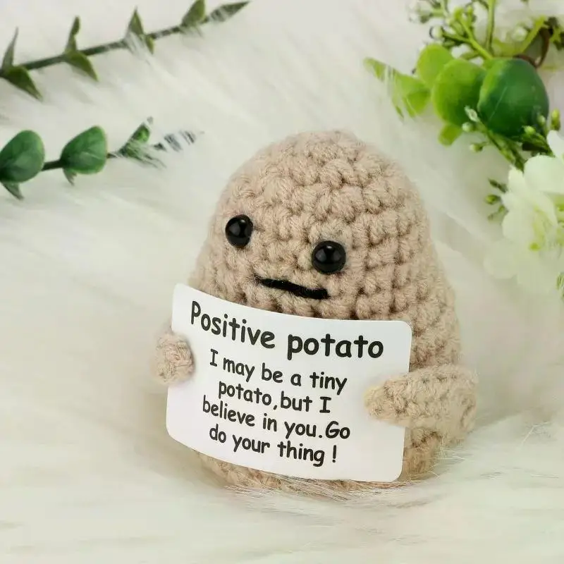 New Positive Energy Potato Hug Pocket Mini Handmade 4