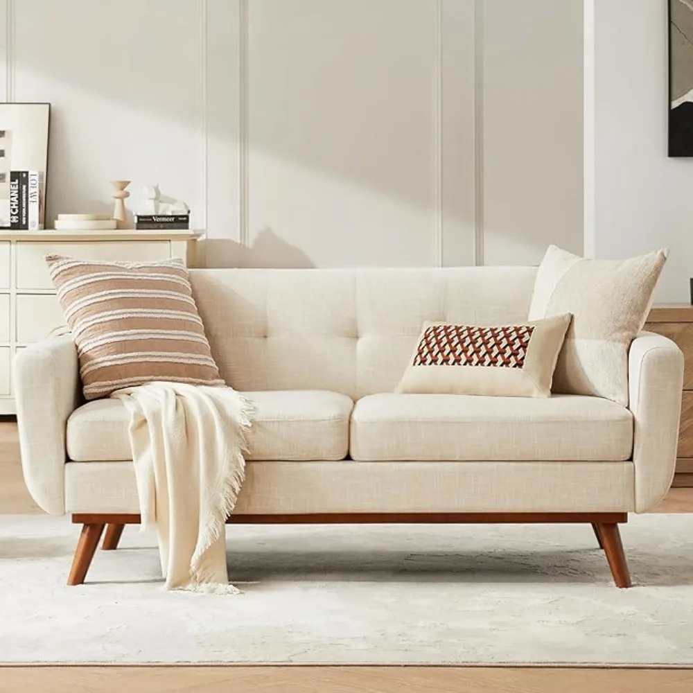 mid Century Modern Loveseat Sofa 65 1
