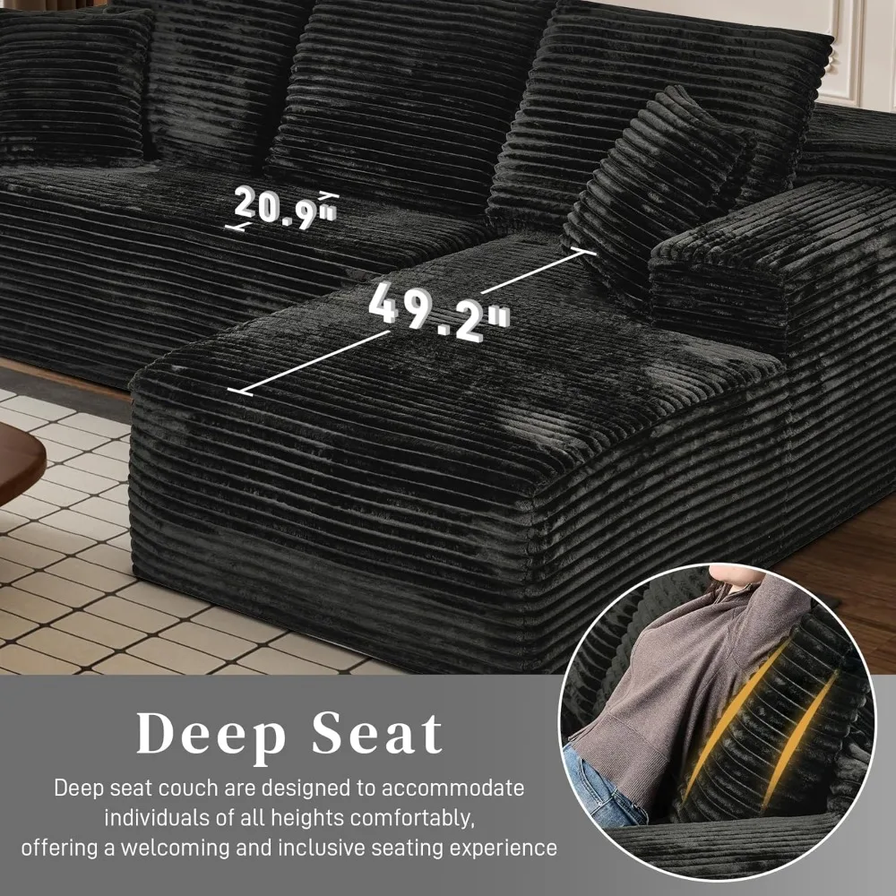 Modular Sectional Sofa Cloud Sectional Couch, 107 4