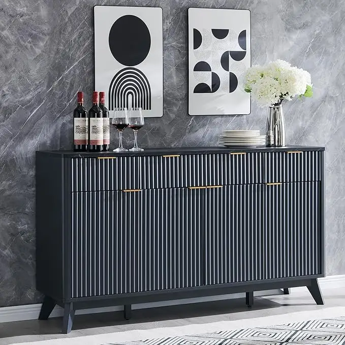 Large Buffet Sideboard Cabinet with Storages, 60 7