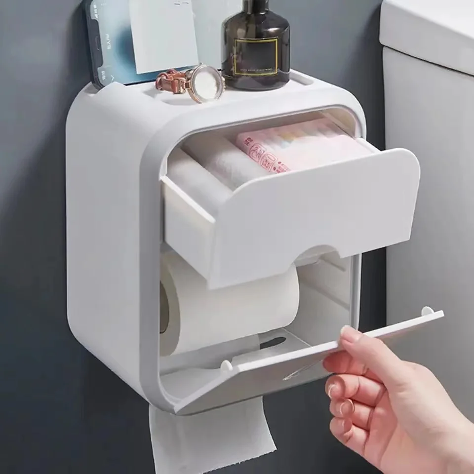 Storage Box Toilet Paper Organizer Waterproof 1
