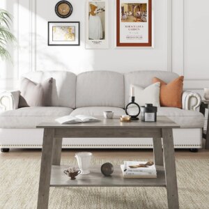 Rustic Farmhouse Wood Coffee Table 1