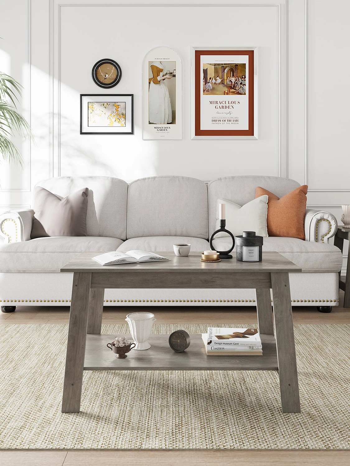 Rustic Farmhouse Wood Coffee Table 1