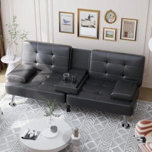 Convertible Folding Futon Sofa Bed Sleeper Couch 1