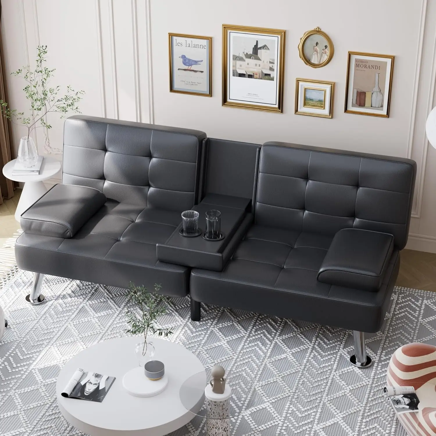 Convertible Folding Futon Sofa Bed Sleeper Couch 1