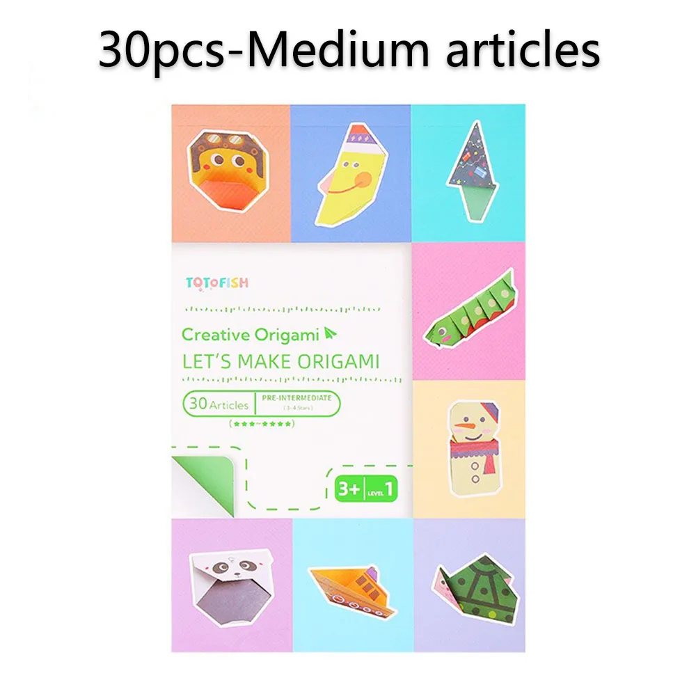 Origami Kit 30/108 Sheets Origami Paper Craft Guiding Book DIY Art 11