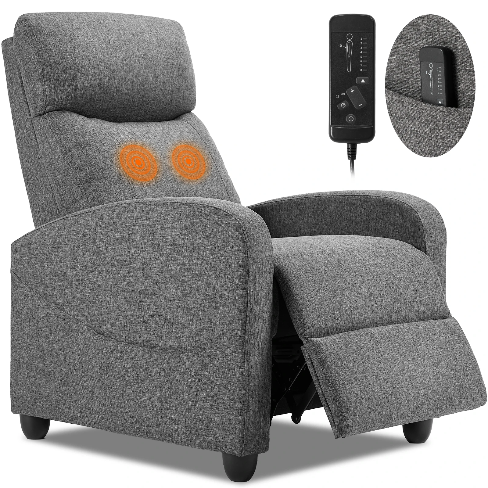 JHK Recliner Chair Massage Sofa 5