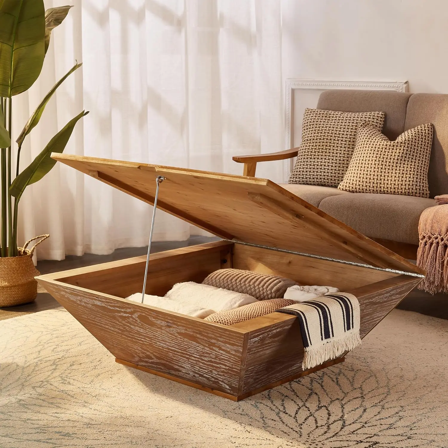 Square Wood Coffee Table 3