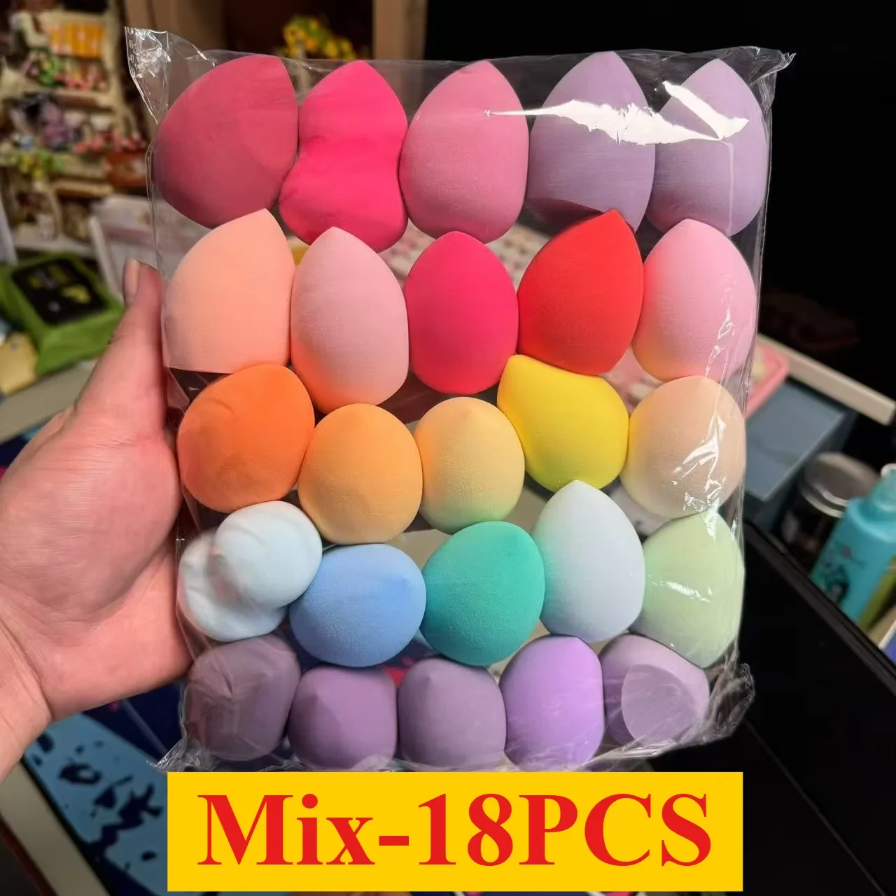 4/7/18piece makeup sponge set suitable for liquid BB cream powder application 12
