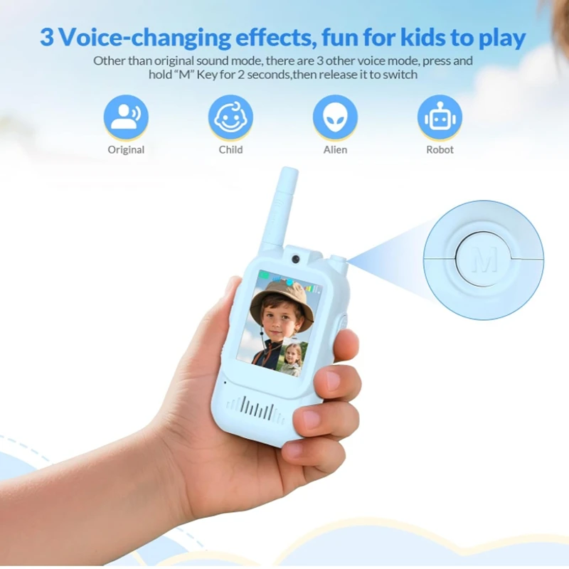 Kids Video Walkie Talkie with 2 4