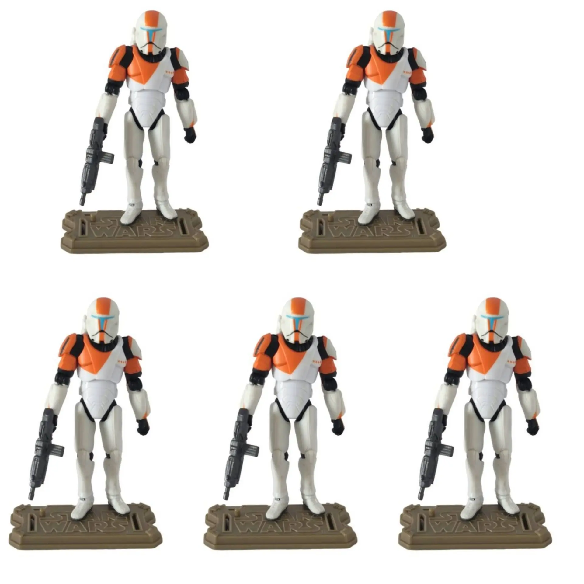 Lot SW Clone Wars Commando Boss 3.75 11