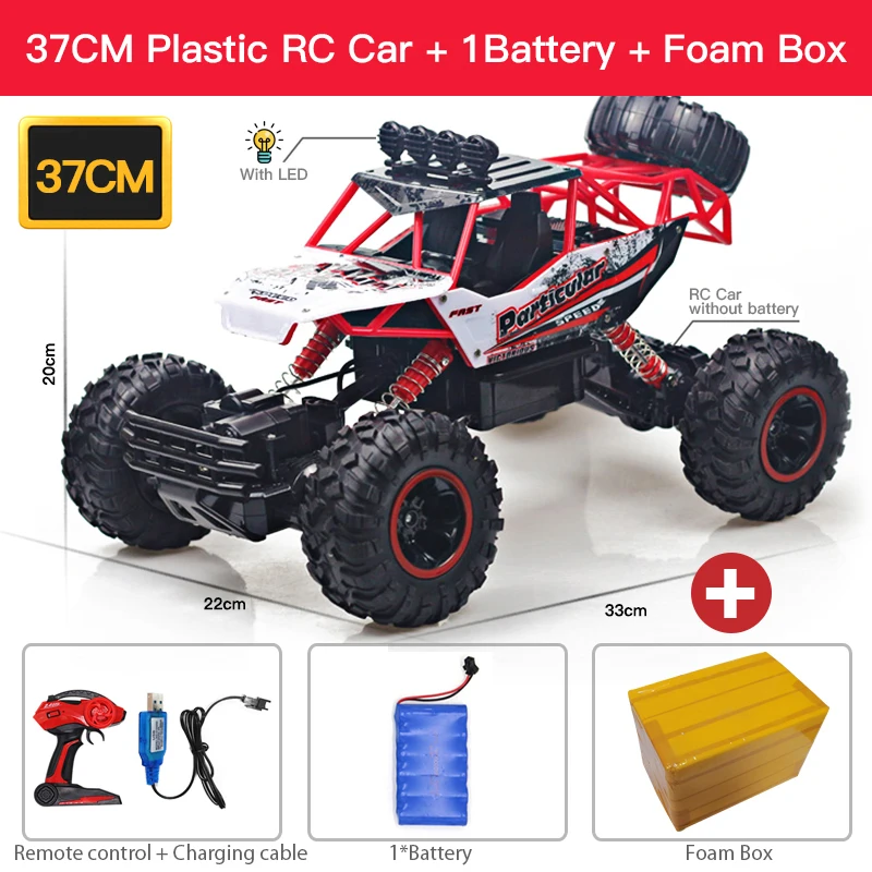 ZWN 1:12 / 1:16 4WD RC Car With Led Lights 2.4G Radio Remote Control 17