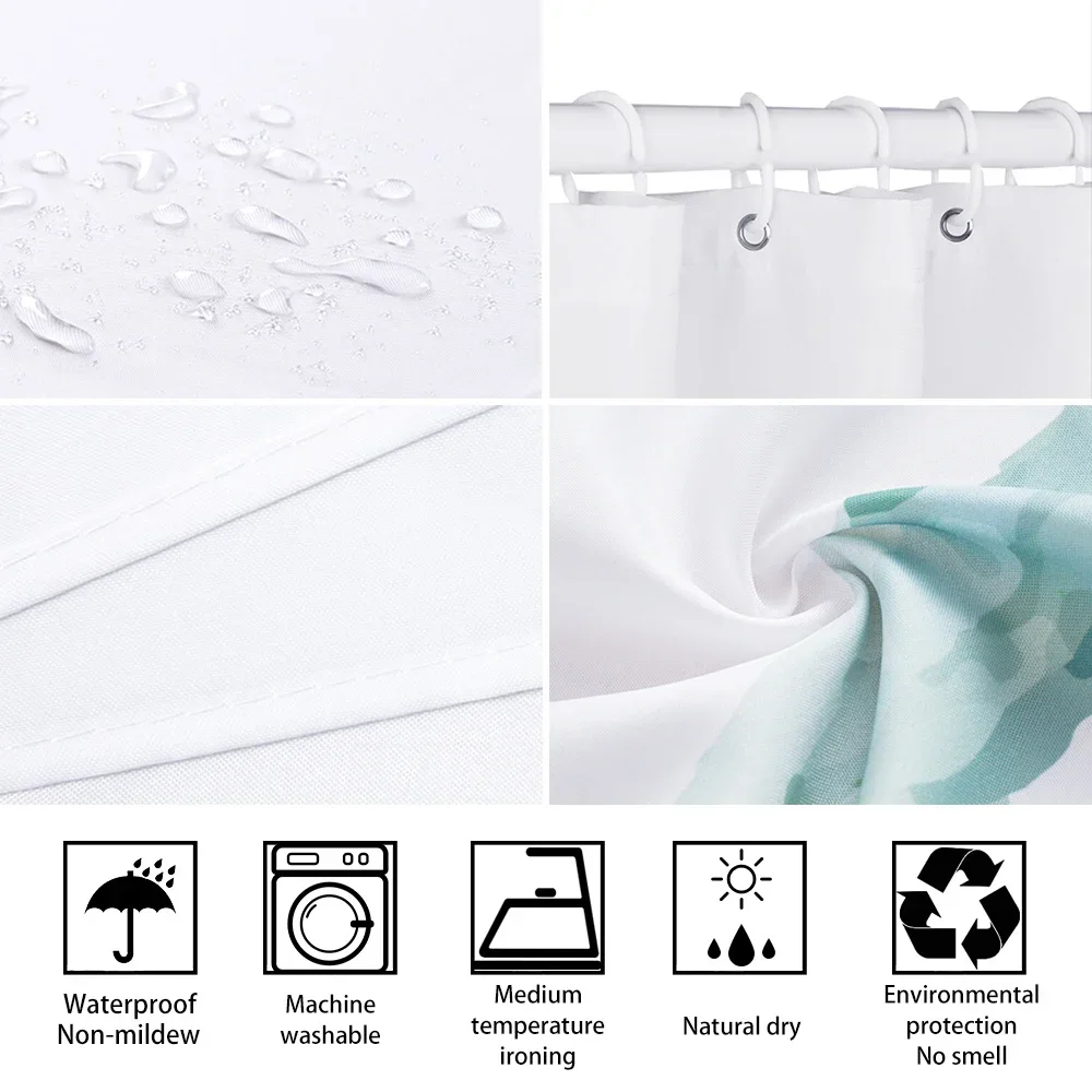 Beautiful Plant Flower Shower Curtain 5