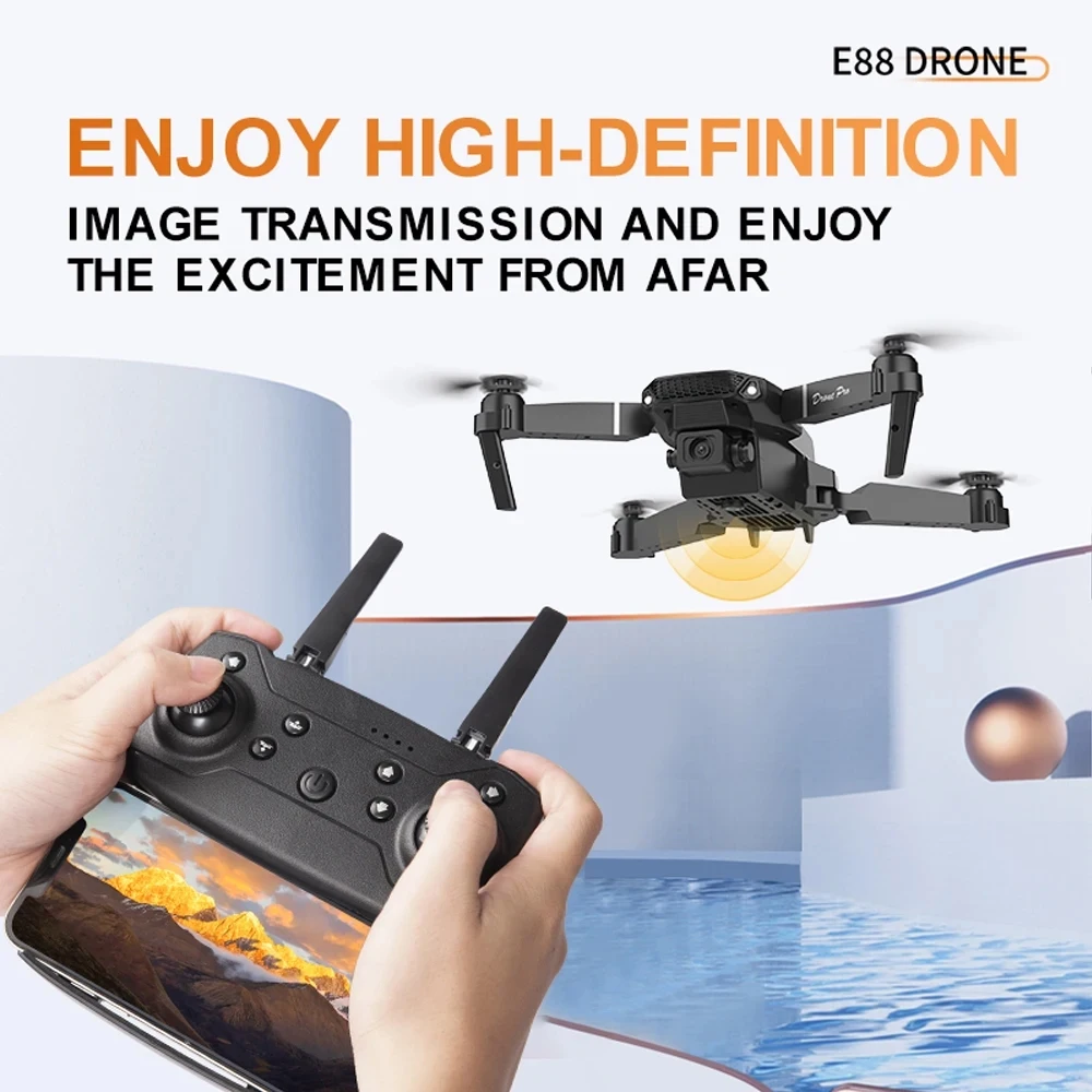 E88 RC Drone Professinal With 1080P Wide Angle HD Camera Foldable Helicopter 5